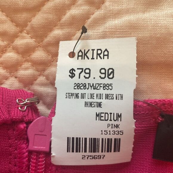 NWT Akira Rhinestone Dress (size Medium) - Picture 9 of 11